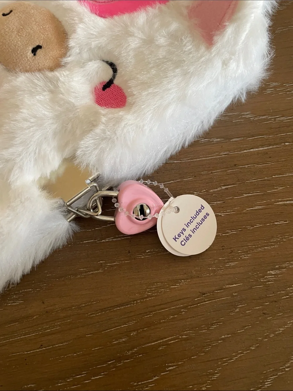 💖 Pick three $15 - Claire’s White Fuzzy Unicorn Journal with lock and keys